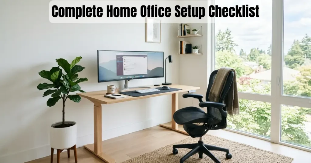 Complete Home Office Setup Checklist