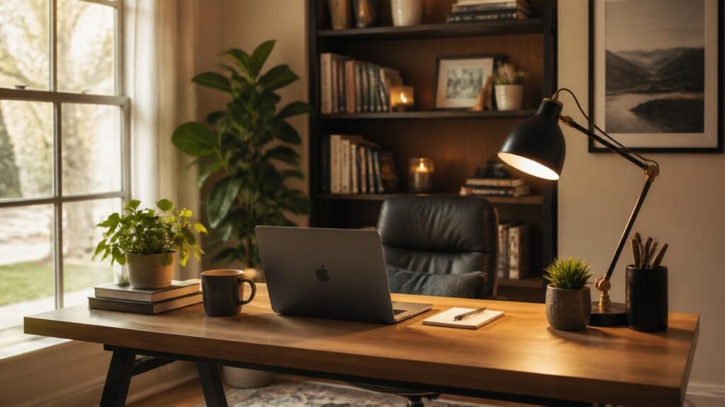 Desk lamps for home office setup