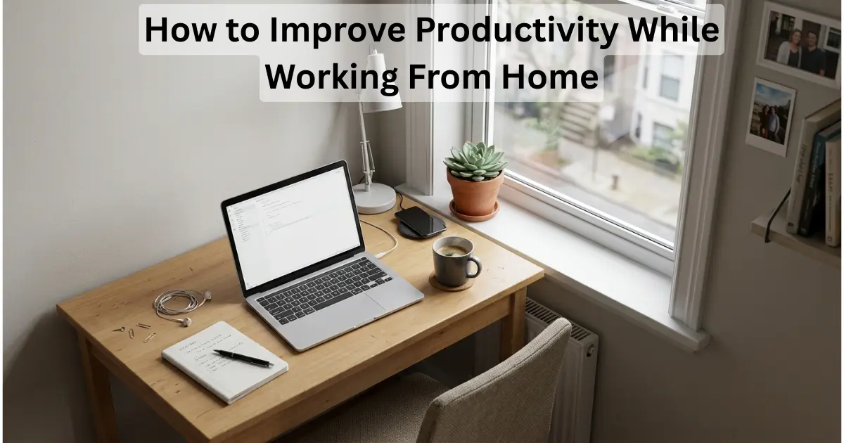 How to Improve Productivity While Working From Home