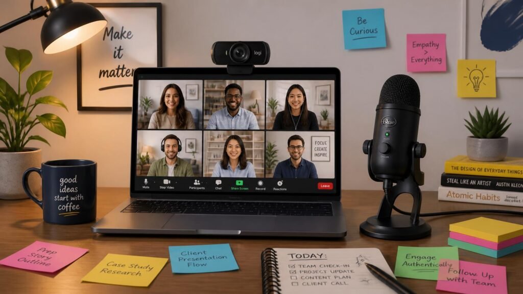 Webcam and Microphone for home office setup